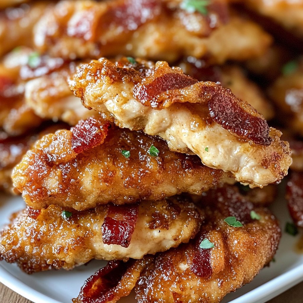 Bacon Brown Sugar Chicken Tenders Recipe