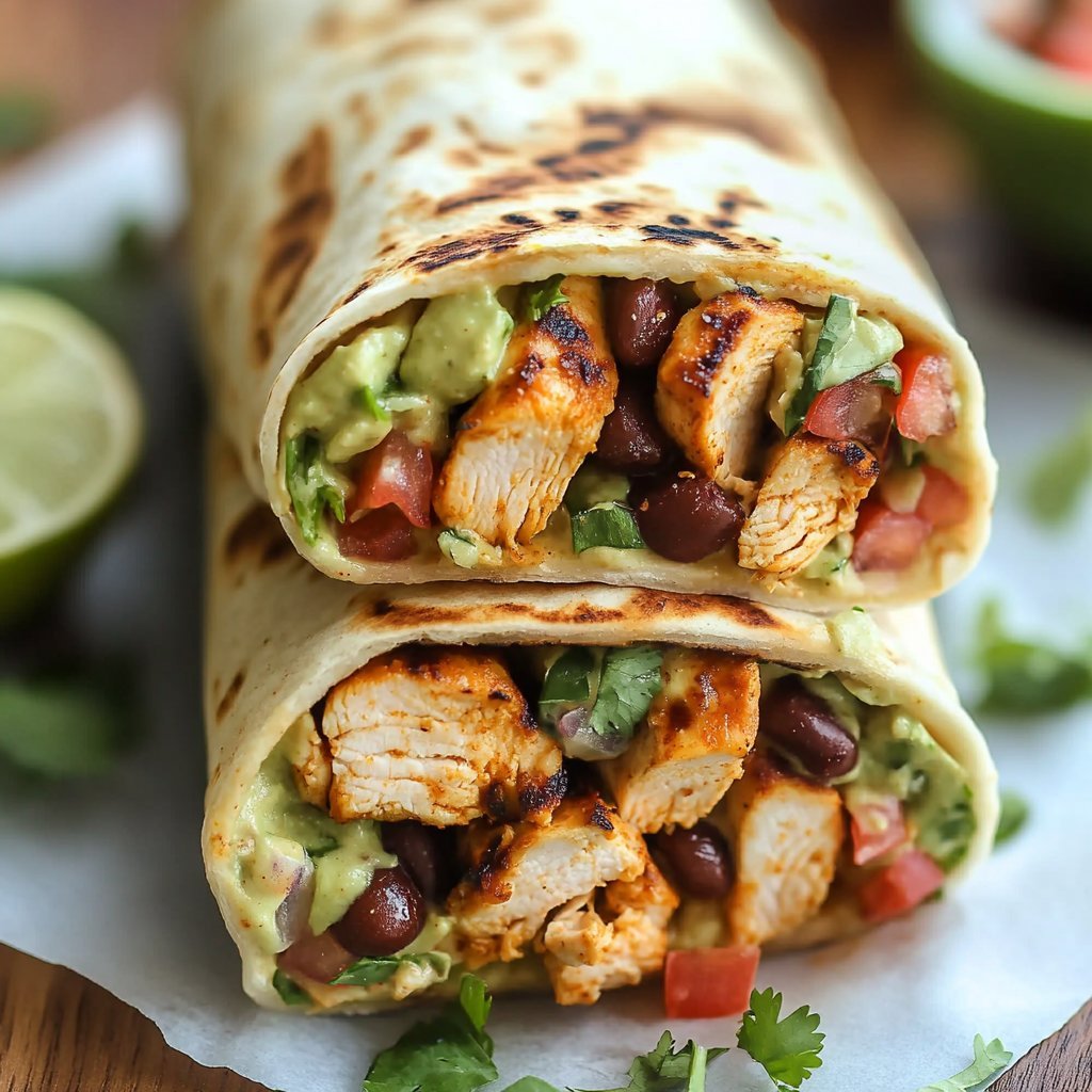 Chipotle Ranch Grilled Chicken Burrito