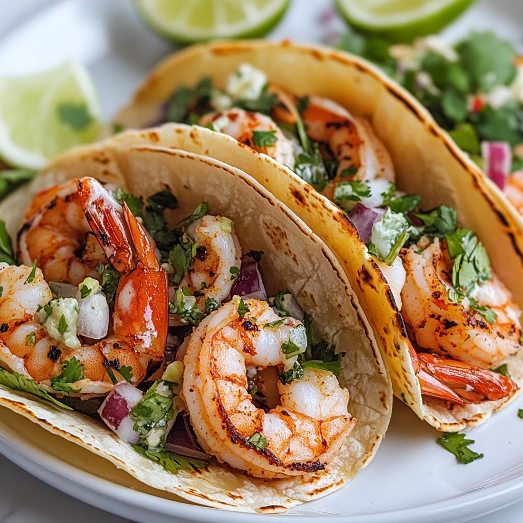 Cilantro Lime Shrimp Tacos