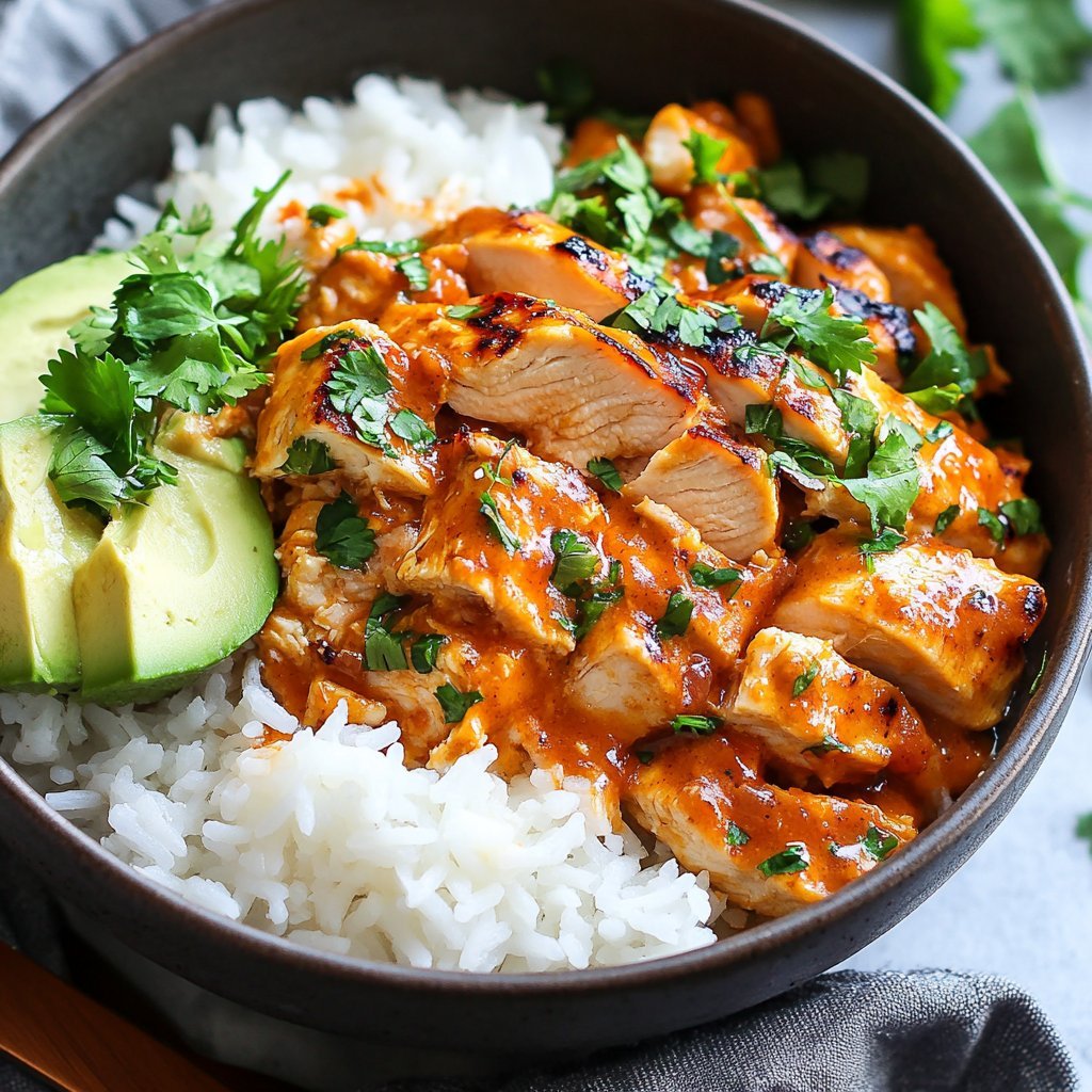 Coconut Chicken Rice Bowl