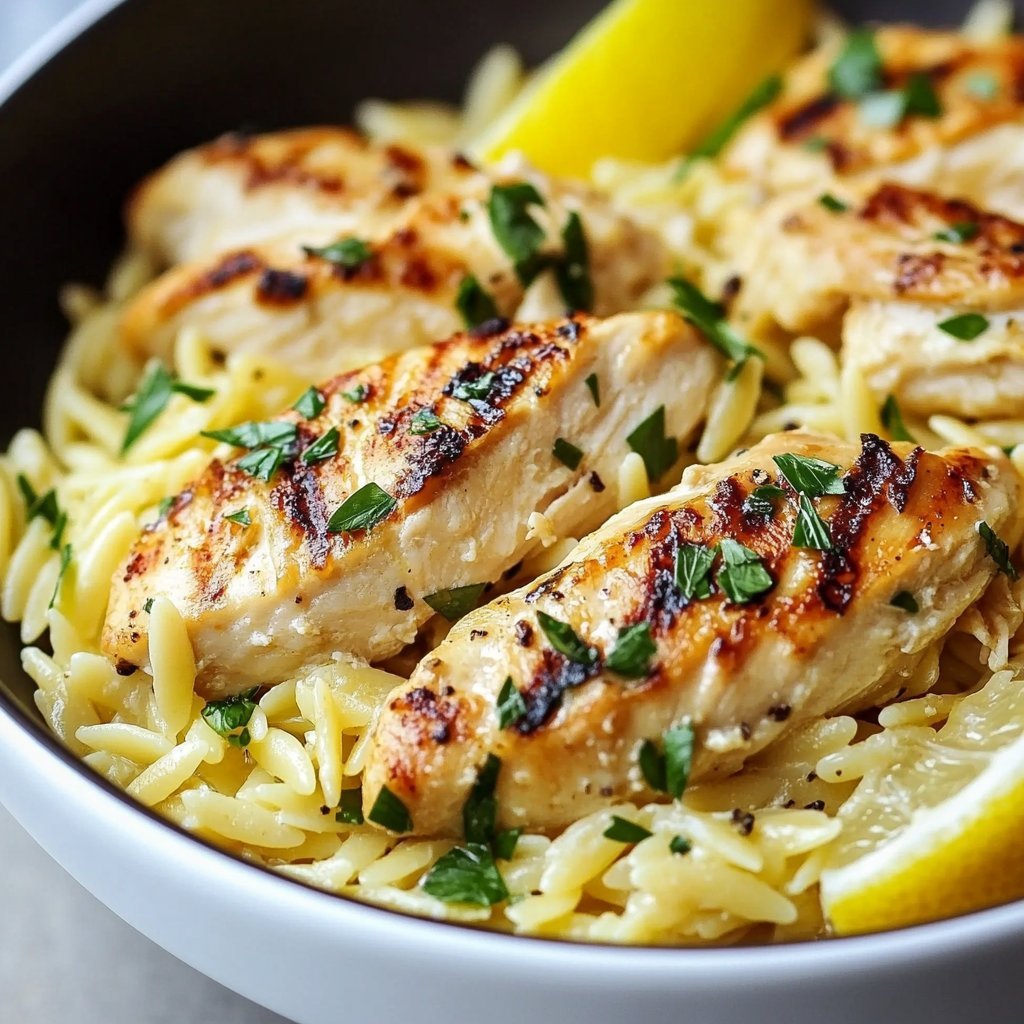 Lemon Chicken Orzo