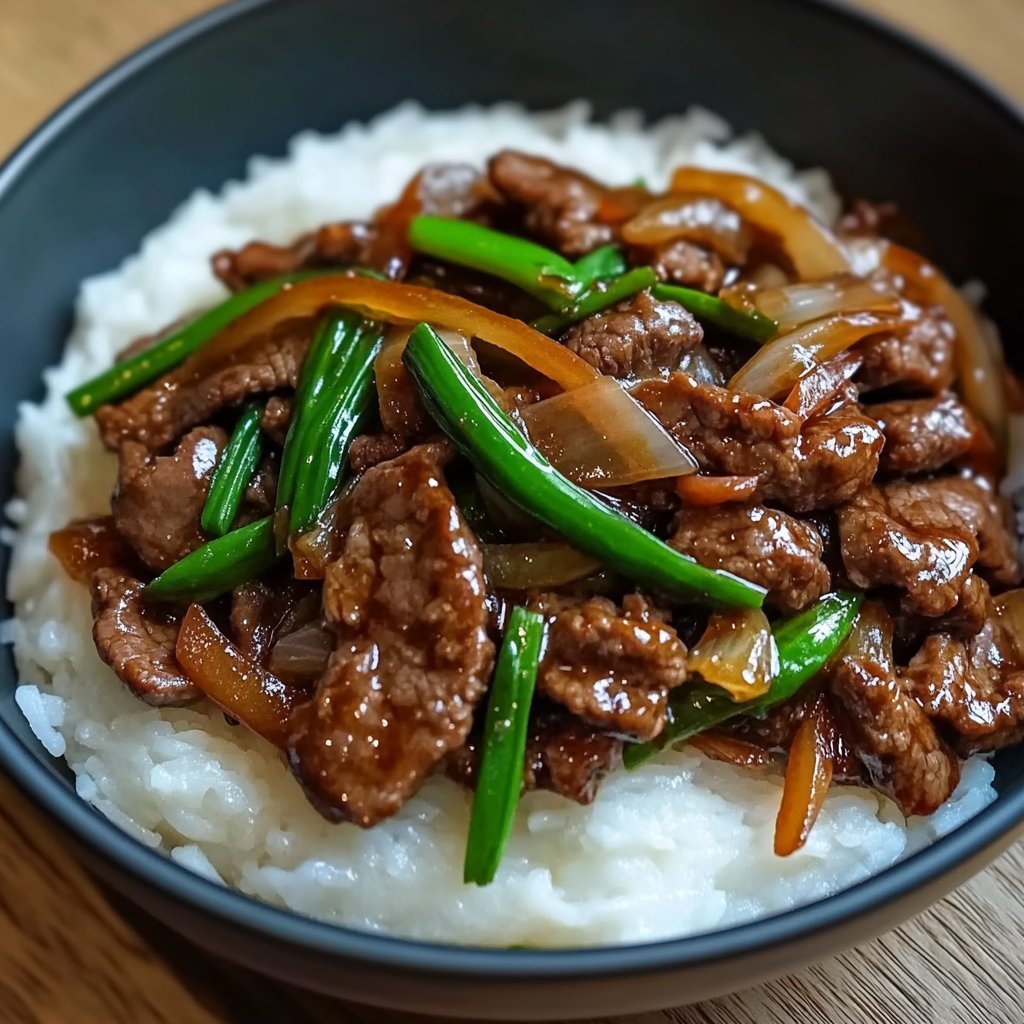 Chinese Beef and Onion Stir-Fry