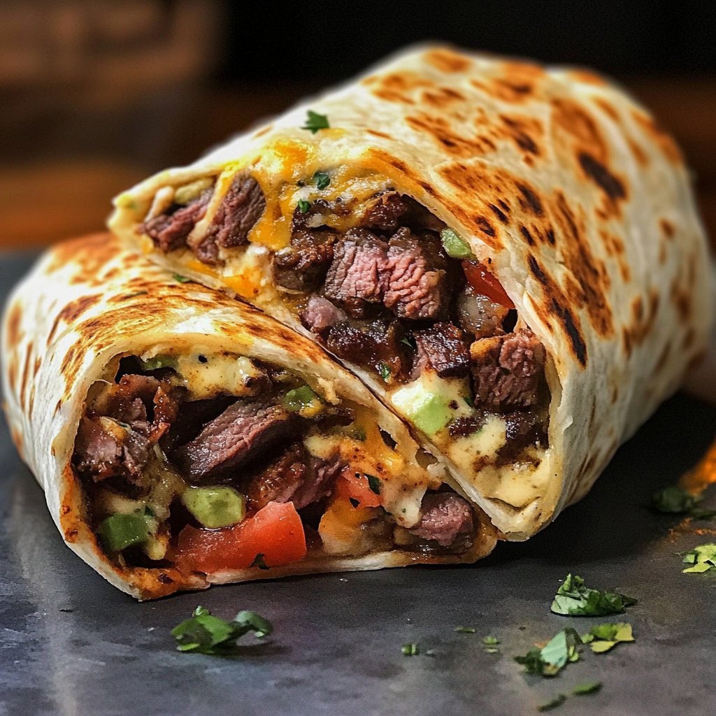 Perfectly Delicious Steak Burritos