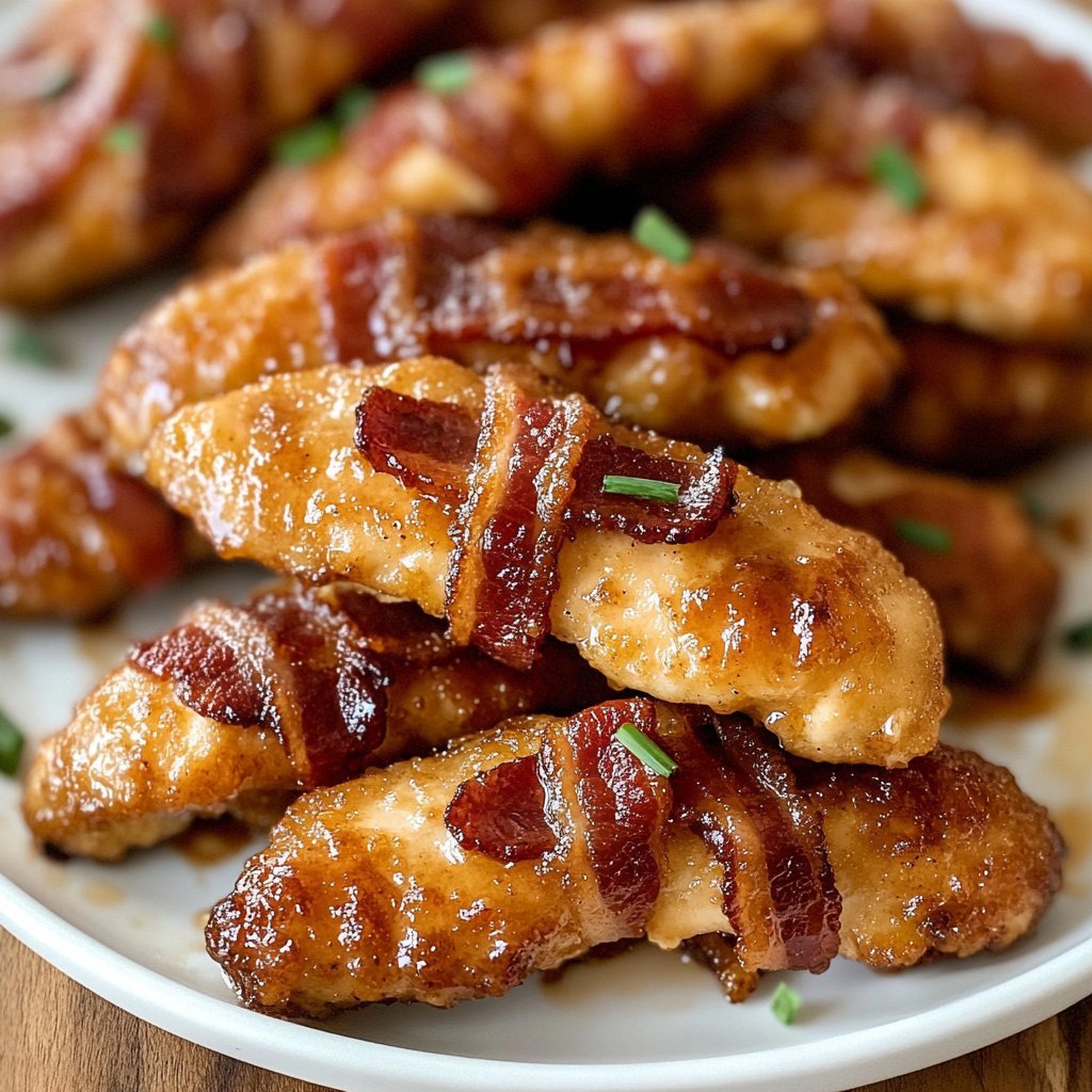 Bacon Brown Sugar Chicken Tenders Recipe