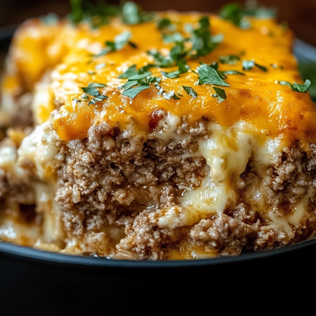 Cheesy Loaded Meatloaf Casserole Recipe