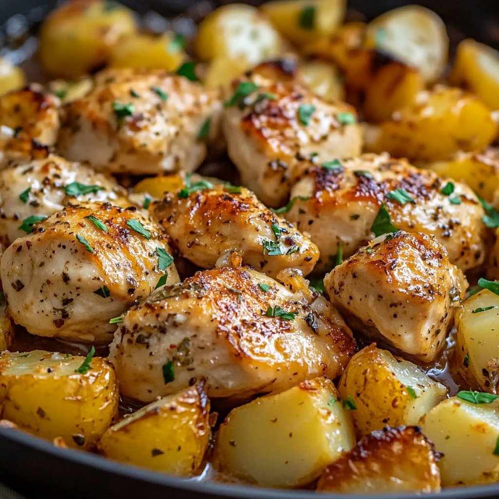 Garlic Parmesan Chicken and Potatoes Recipe