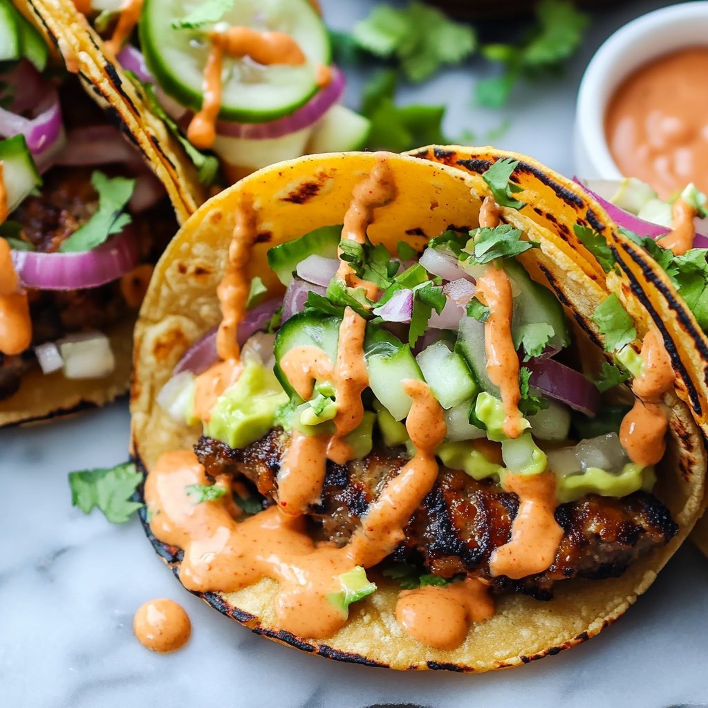 Viral Smash Burger Tacos With Secret Sauce Recipe