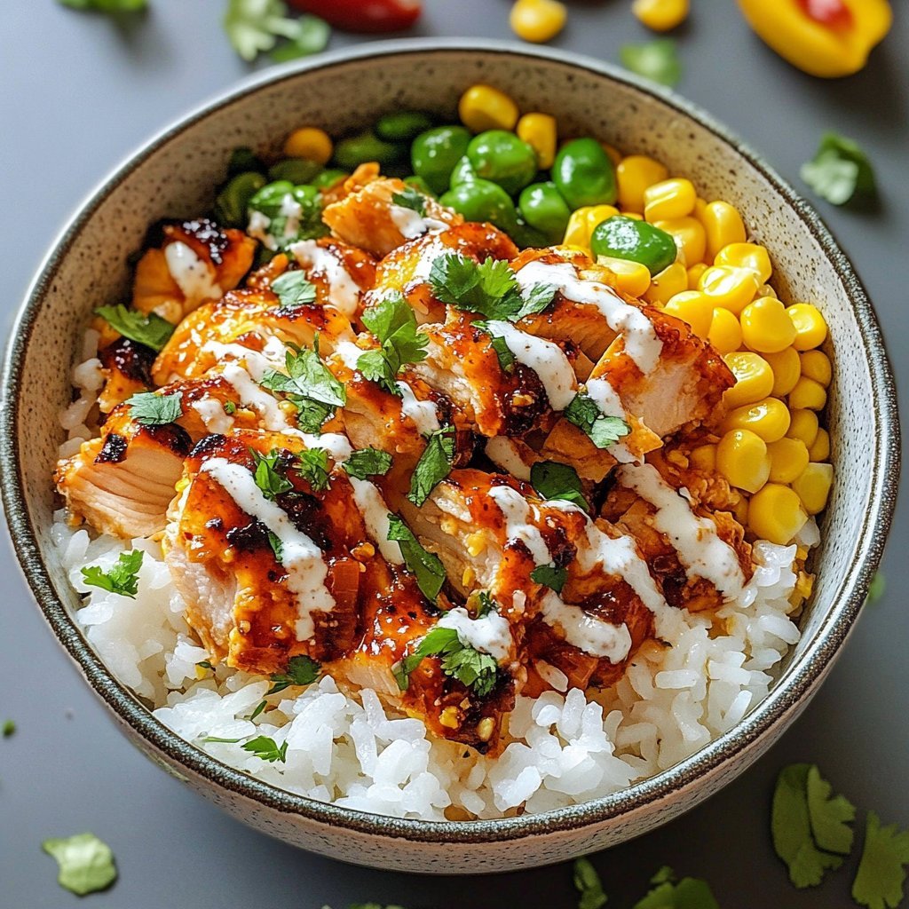 Street Corn Chicken Rice Bowl