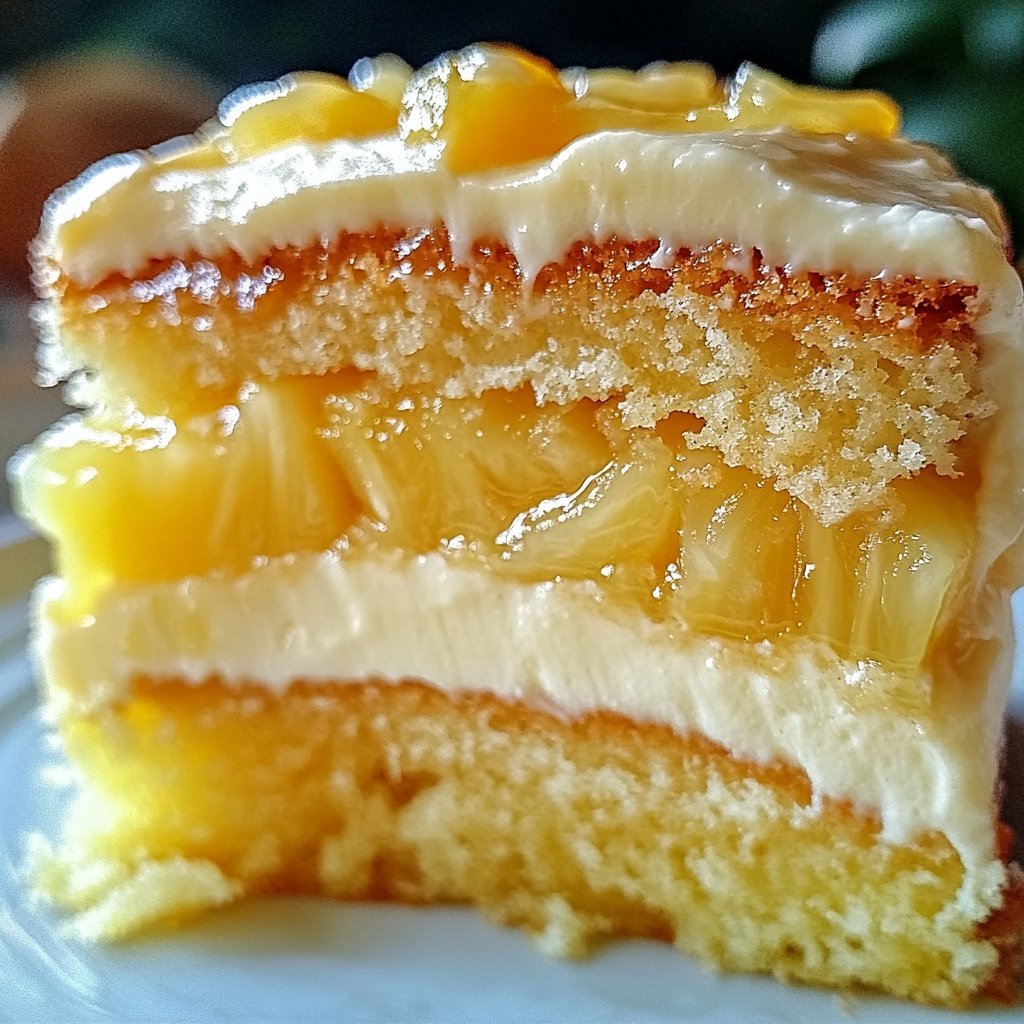 Juicy Pineapple Heaven Cake