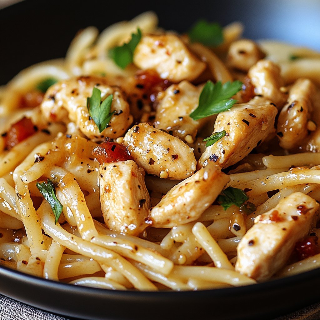 Honey Pepper Chicken Pasta