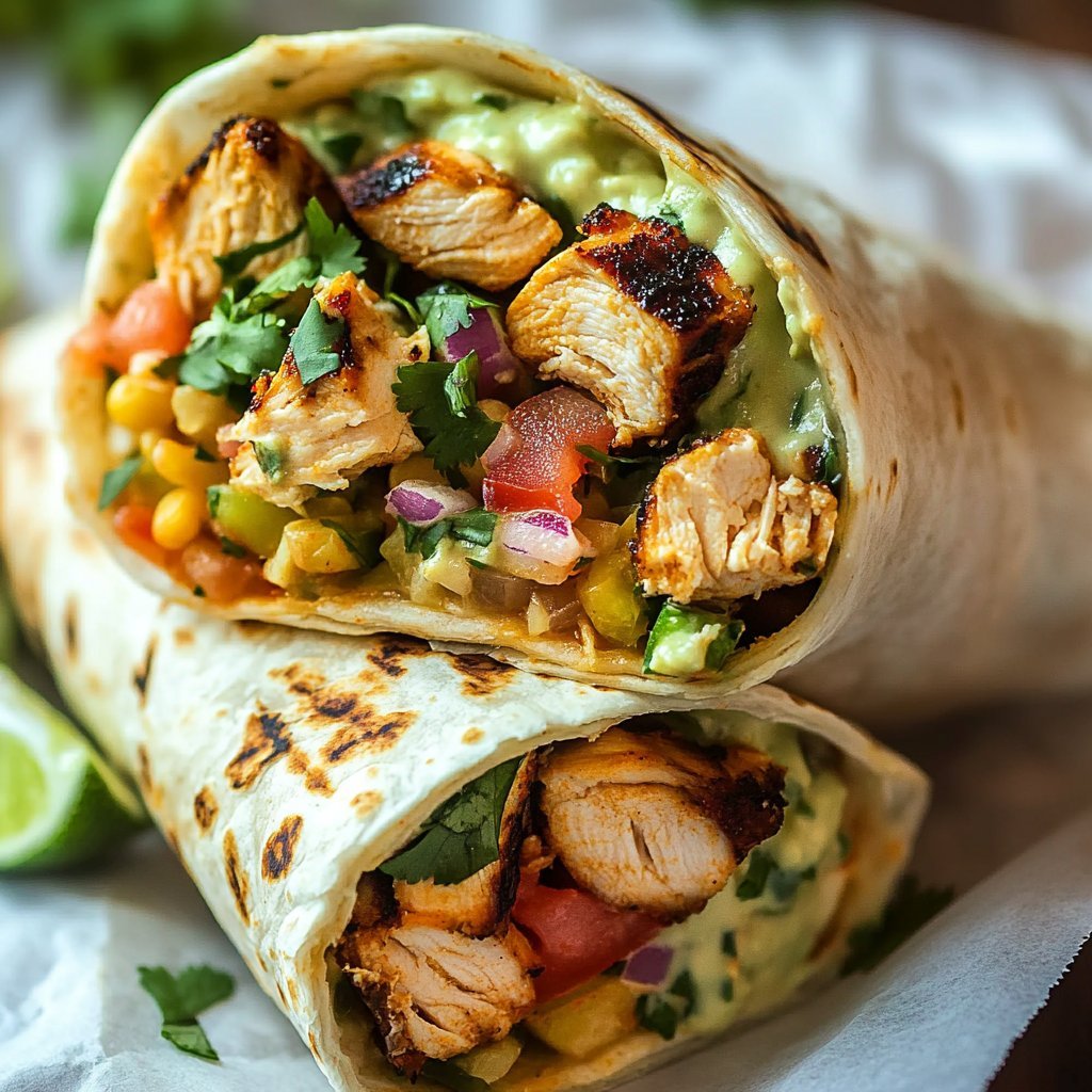 Chipotle Ranch Grilled Chicken Burrito