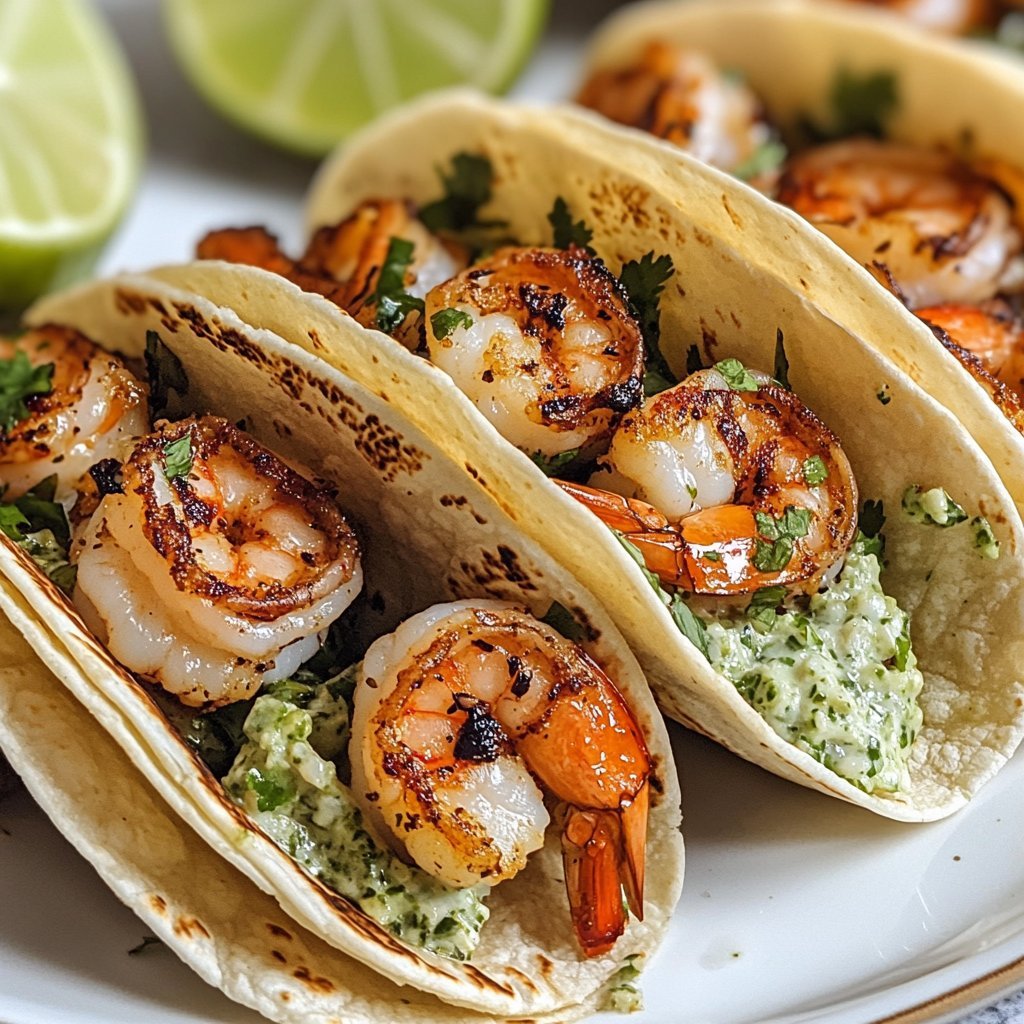 Cilantro Lime Shrimp Tacos