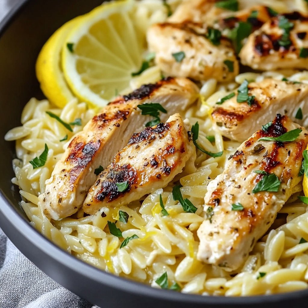 Lemon Chicken Orzo