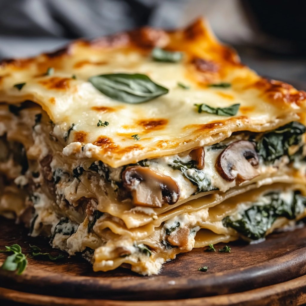 Mushroom And Spinach Lasagna Recipe