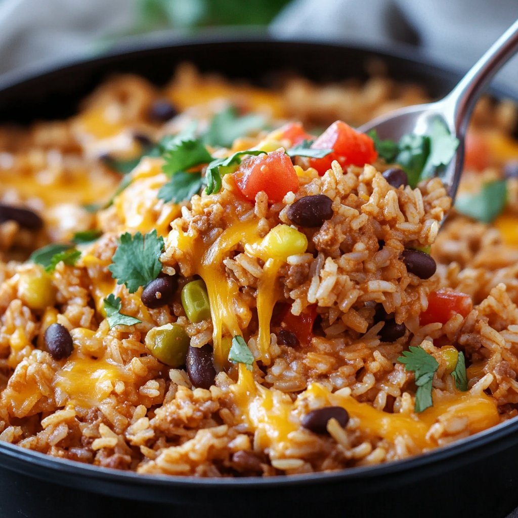 Cheesy Taco Rice: A Flavorful Fiesta Dish