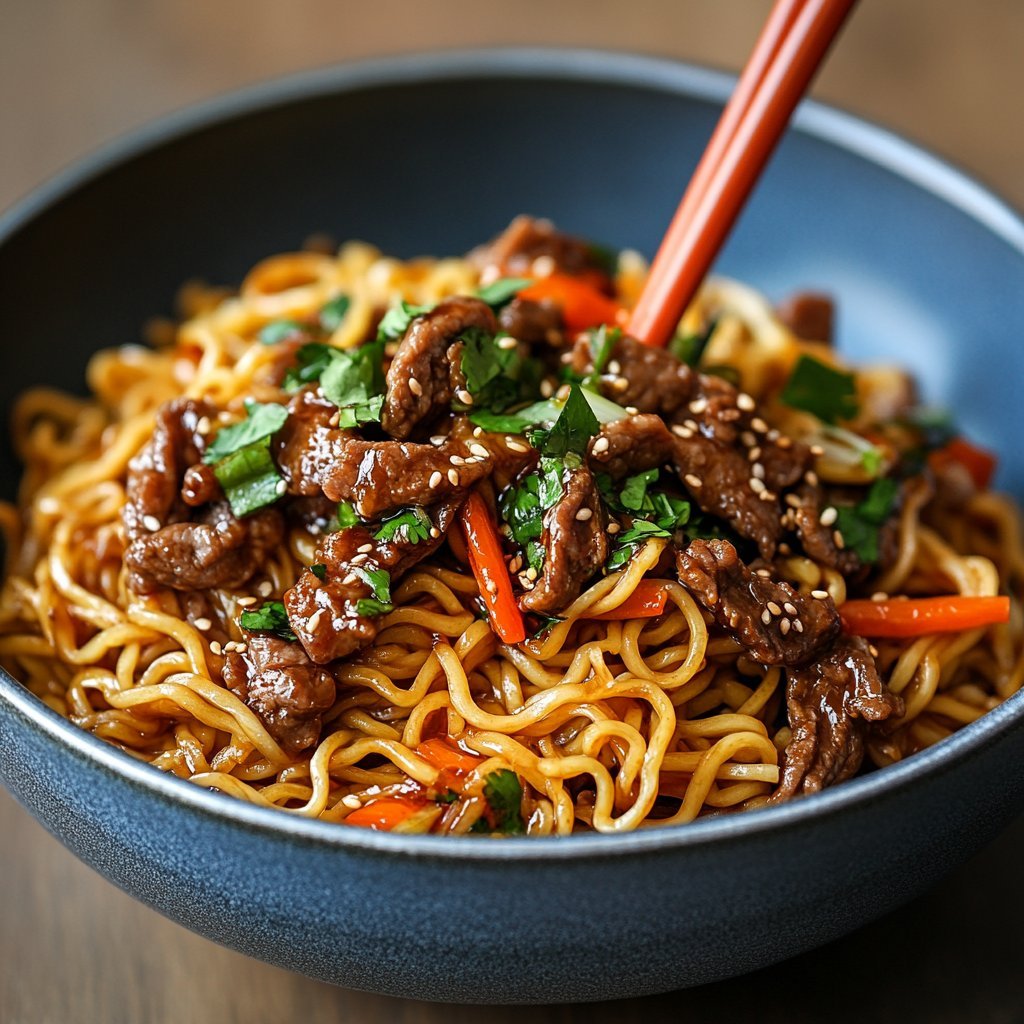 Hoisin Beef Noodles Recipe