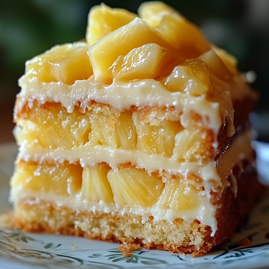 Juicy Pineapple Heaven Cake