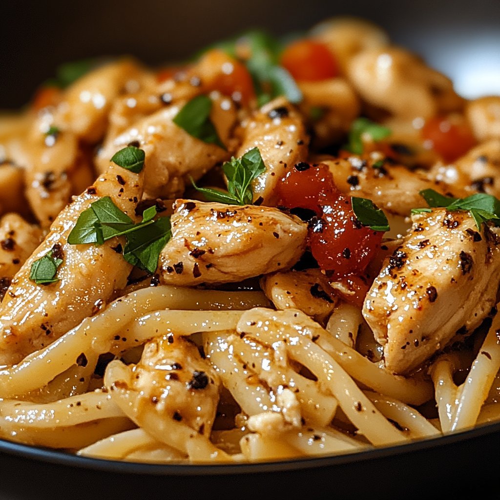 Honey Pepper Chicken Pasta