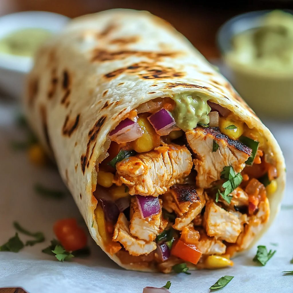 Chipotle Ranch Grilled Chicken Burrito