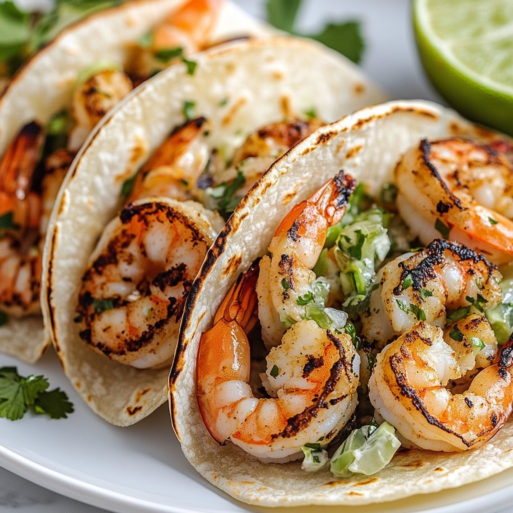 Cilantro Lime Shrimp Tacos