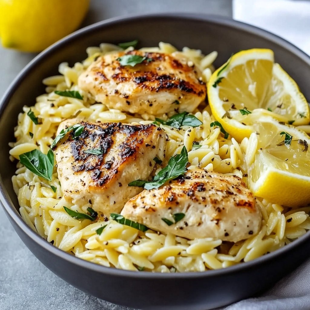 Lemon Chicken Orzo