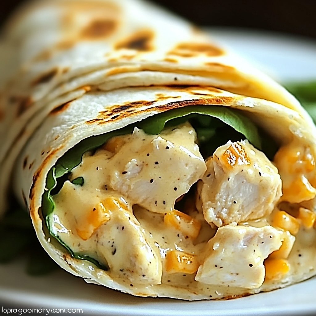 Quick Cheesy Chicken Wrap