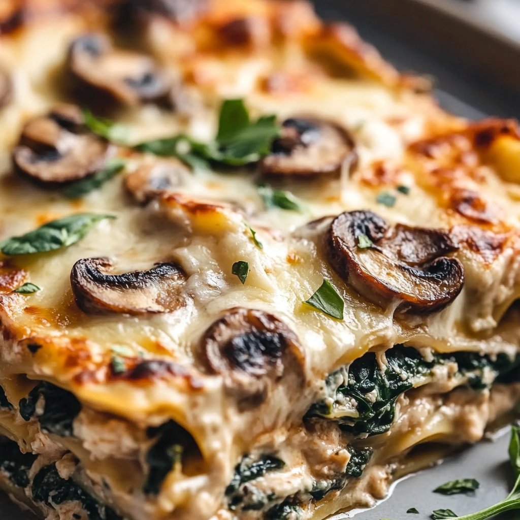 Mushroom And Spinach Lasagna Recipe