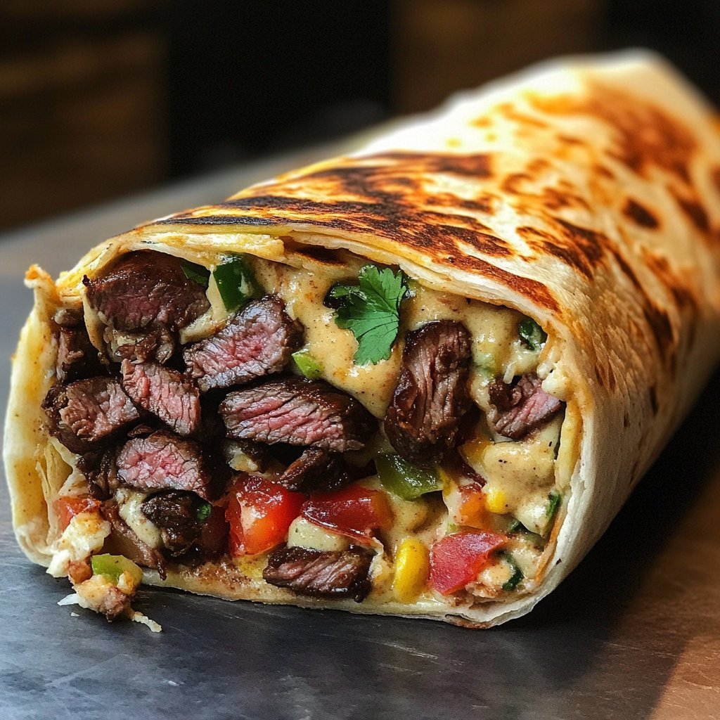 Perfectly Delicious Steak Burritos